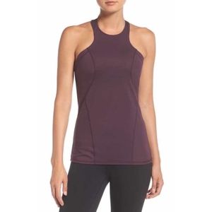 NWOT Zella Asana Workout Tank Top Purple & Black